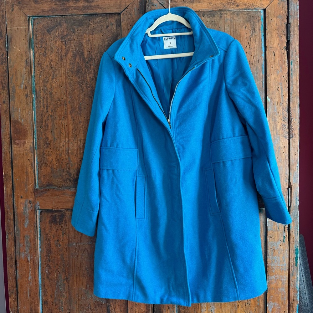 Old Navy Turquoise Coat - Picture 2 of 6